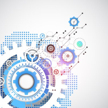 Soyut teknoloji vites arka plan.