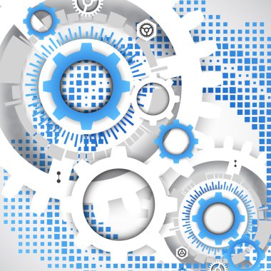 Soyut teknoloji vites arka plan.