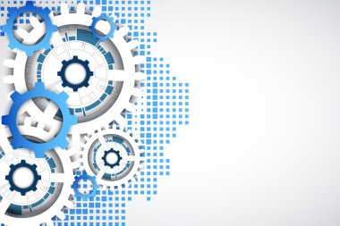 Soyut teknoloji vites arka plan.