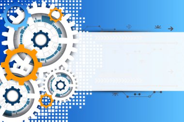 Soyut teknoloji vites arka plan.