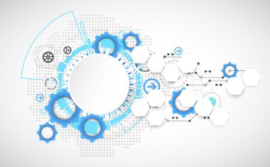 Soyut teknoloji vites arka plan.