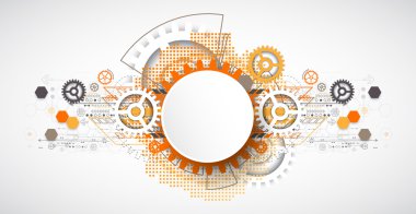 Soyut teknoloji vites arka plan.