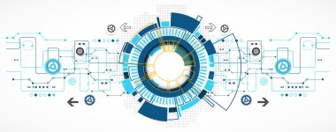 Soyut teknolojik arkaplan