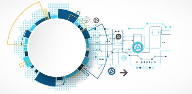 Soyut teknolojik arkaplan