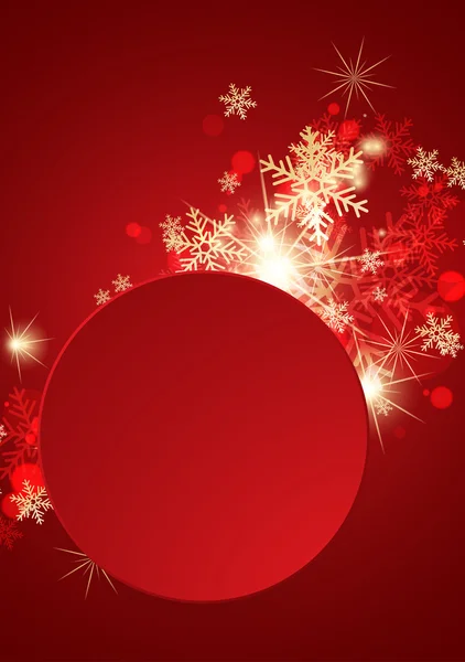 Carte de voeux abstraite rouge de Noël . — Image vectorielle