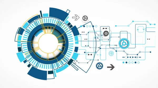 Fondo tecnológico abstracto — Archivo Imágenes Vectoriales