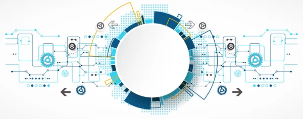 Fondo tecnológico abstracto — Archivo Imágenes Vectoriales
