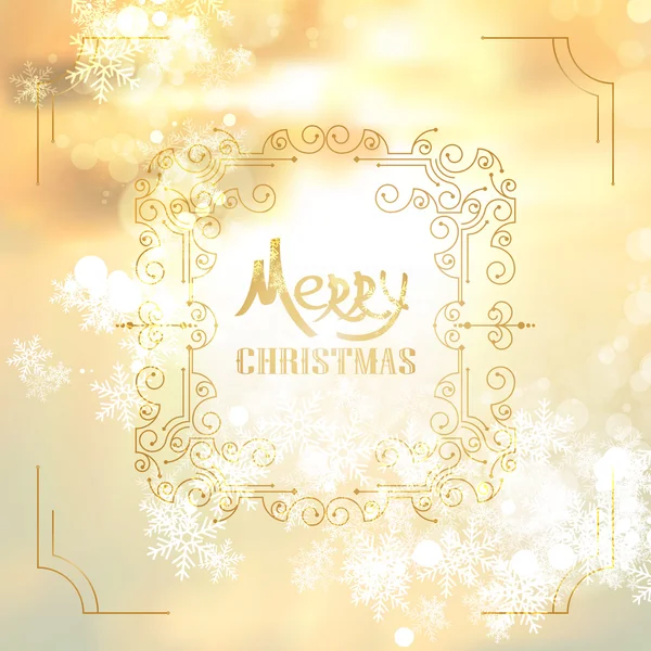 Vintage christmas design frame. — Stock Vector