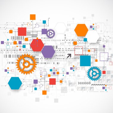 Soyut teknoloji arkaplanı