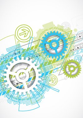 Soyut teknoloji vites arka plan