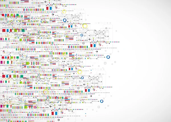 Abstrakter technischer Hintergrund. — Stockvektor