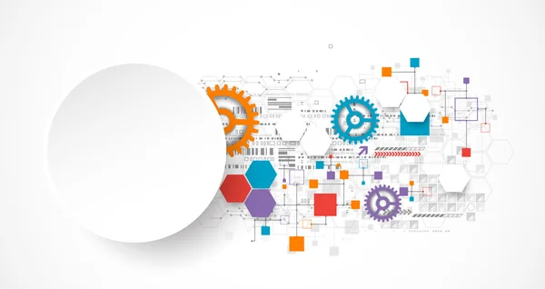 Antecedentes de tecnología abstracta — Archivo Imágenes Vectoriales