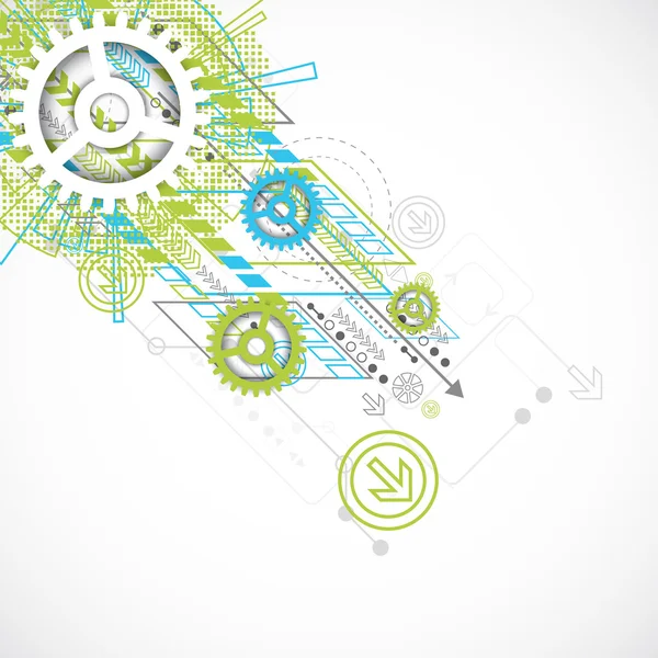 Abstract technology gears background — Stock Vector