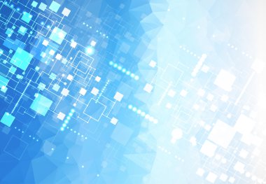 Mavi Teknoloji Arkaplanı.