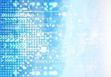 Mavi Teknoloji Arkaplanı.