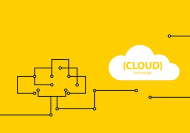 teknoloji bulut arka plan
