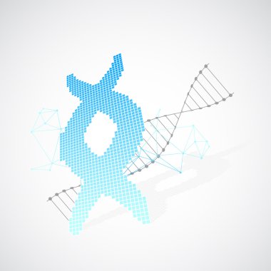 Dna piksel sanat arka plan. 