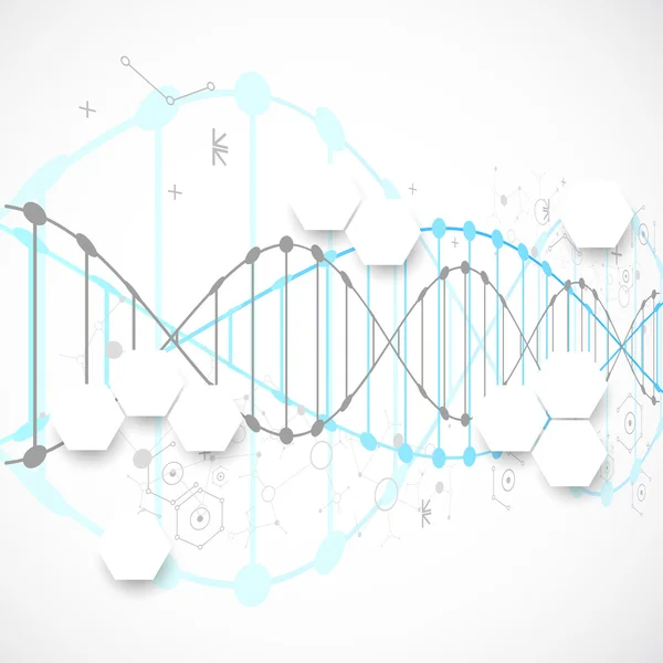 Modèle de bannière scientifique — Image vectorielle