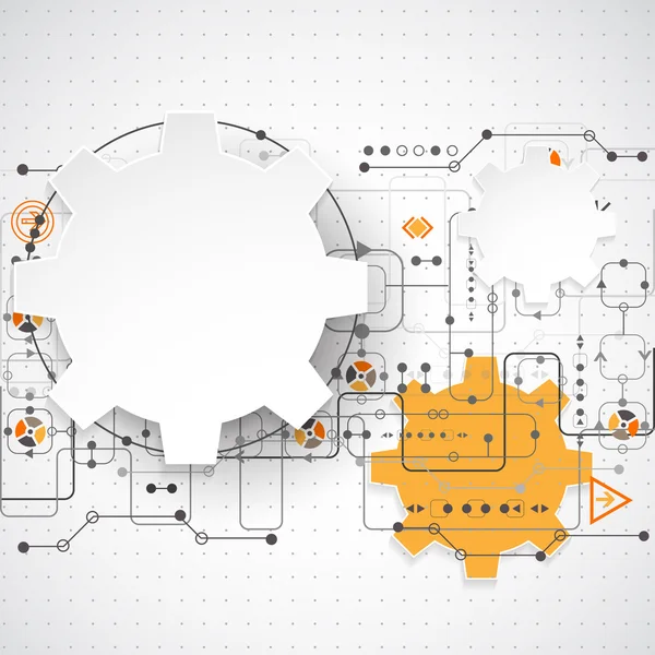 Sfondo tecnologico astratto. — Vettoriale Stock