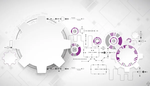 Achtergrond abstracte technologie. — Stockvector