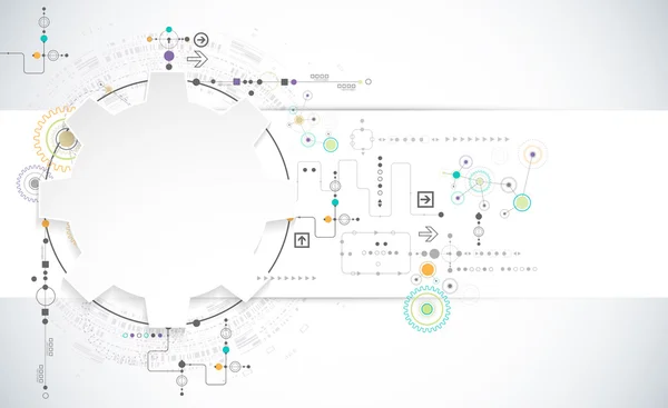 Achtergrond abstracte technologie. — Stockvector