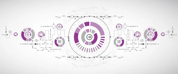 抽象的な科学技術の背景 — ストックベクタ