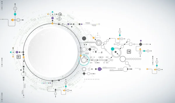 Antecedentes de tecnología científica abstracta — Archivo Imágenes Vectoriales