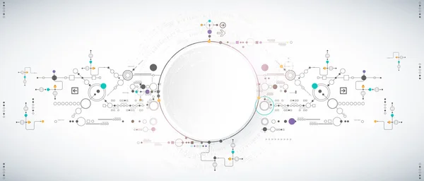 Abstracte wetenschappelijke technologie achtergrond — Stockvector