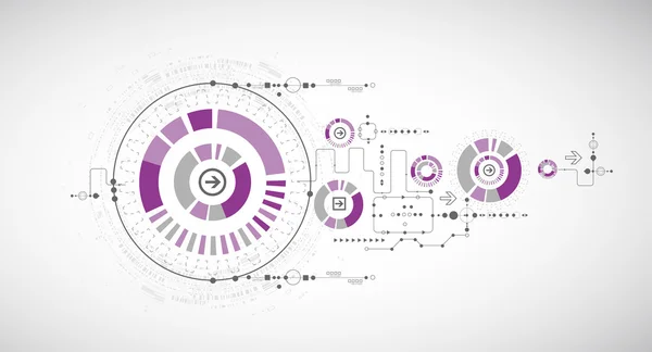 Résumé historique des technologies scientifiques — Image vectorielle