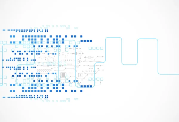 Abstracte wetenschappelijke technologie achtergrond — Stockvector