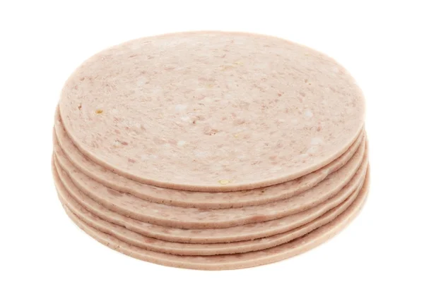 Round slices of pork meat — Stock Photo, Image