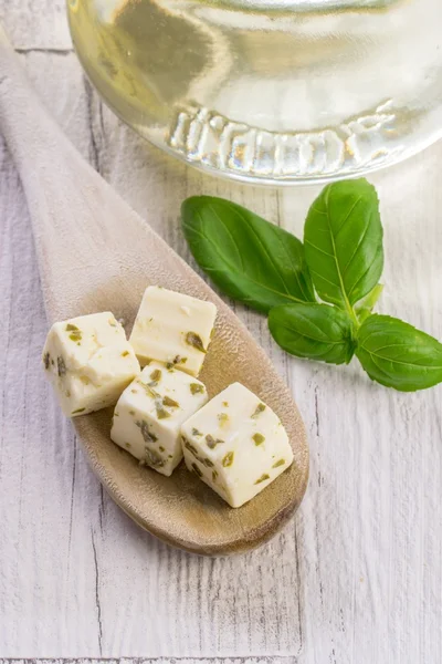 Cubos de queso Feta — Foto de Stock