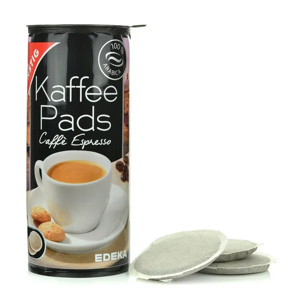 A packet of Edeka coffee pads — Stock Photo, Image