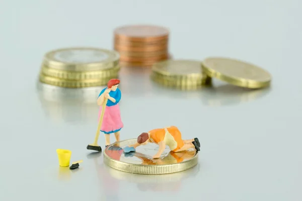 Low Paid Cleaning Job Concept — Stock Photo, Image