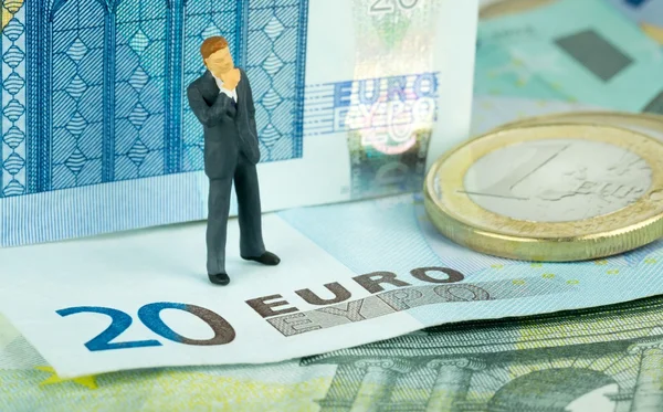 Dudas Finaciales sobre el Euro — Foto de Stock