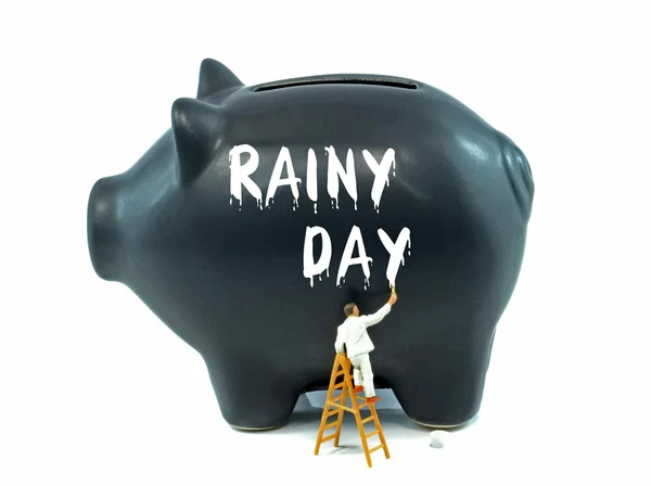 Úspora pro deštivý den — Stock fotografie