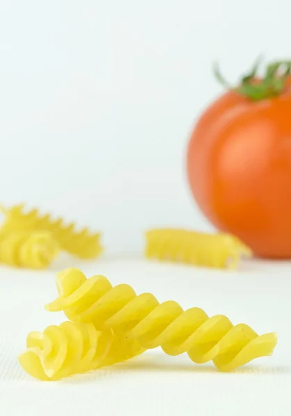 Spiral shaped pasta pieces — Stock Photo, Image