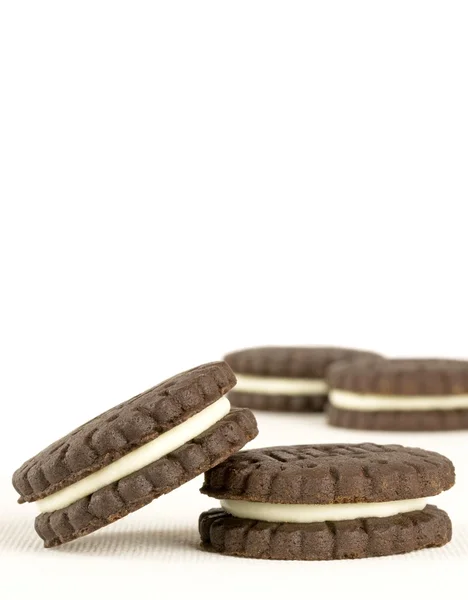 Close up of chocolate biscuits — Stock Photo, Image