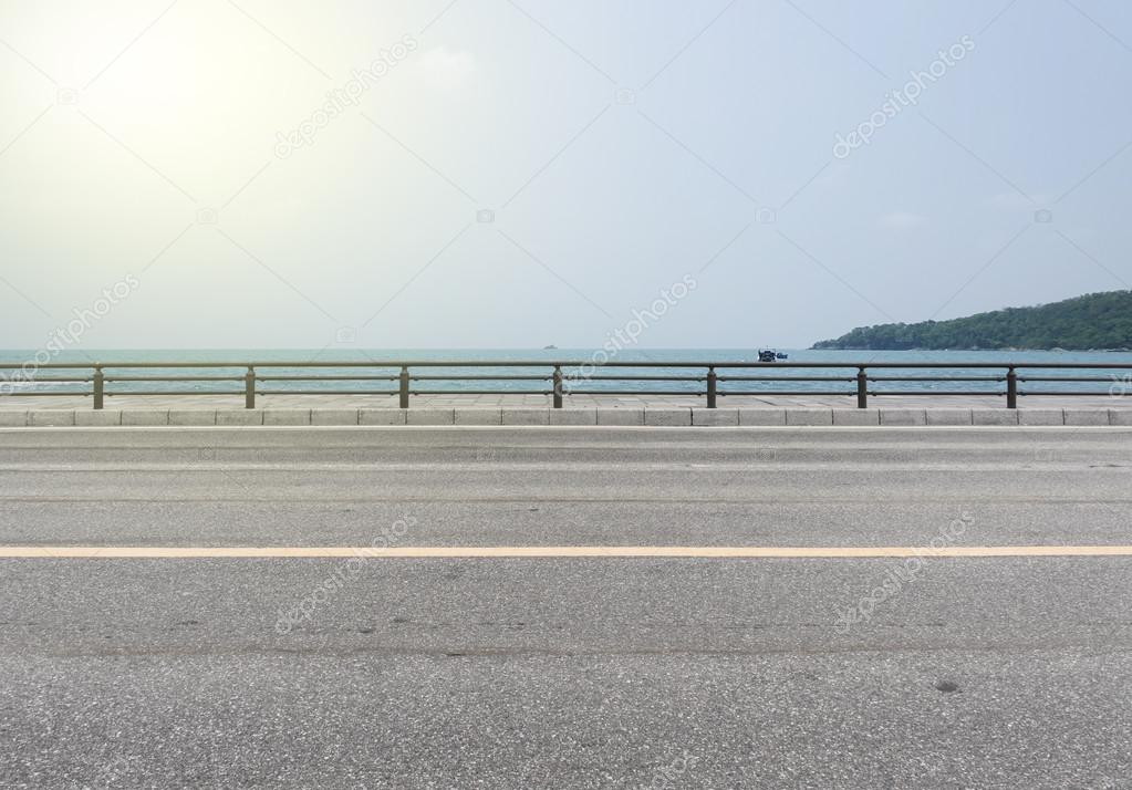 Road side view on sea background. Stock Photo by ©Kris 118876128