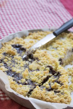 reçel kek tart parçası