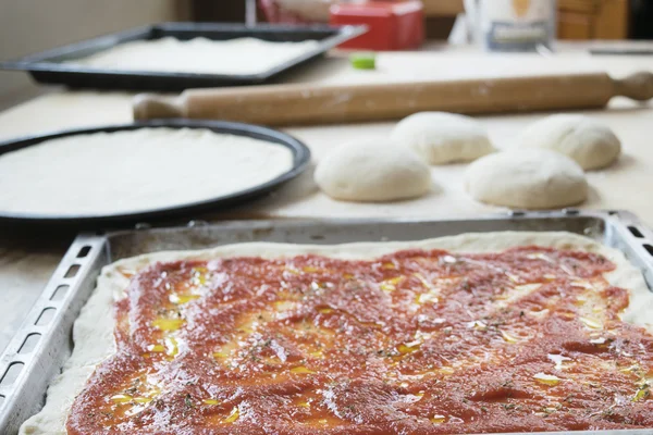 homemade pizza dough