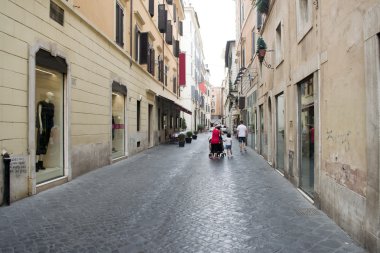 Roma'nın tarihi merkezinde sokak