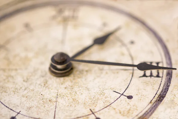 Zeitkonzept Durch Das Detail Einer Antiken Uhr — Stockfoto