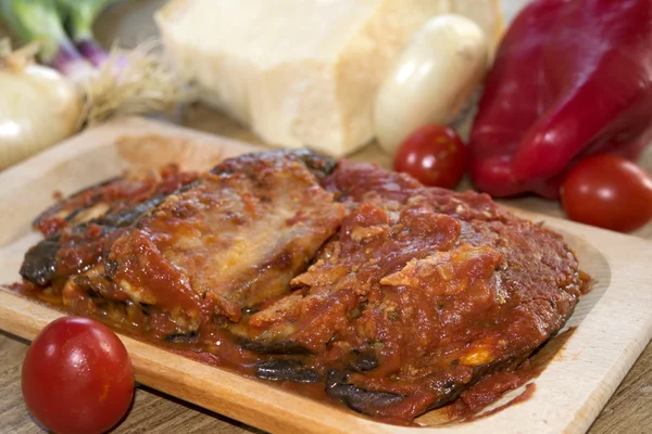 Parmigiana van aubergines — Stockfoto