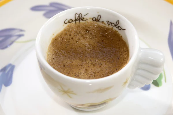 Kısa espresso kahve — Stok fotoğraf