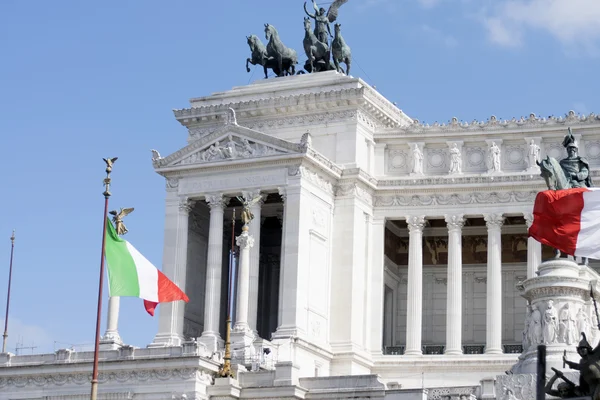 Detalhe do Vittoriano emRoma — Fotografia de Stock