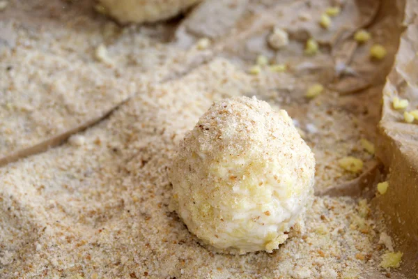 Preparación de arancini siciliano — Foto de Stock