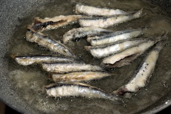 Anchoas fritas —  Fotos de Stock