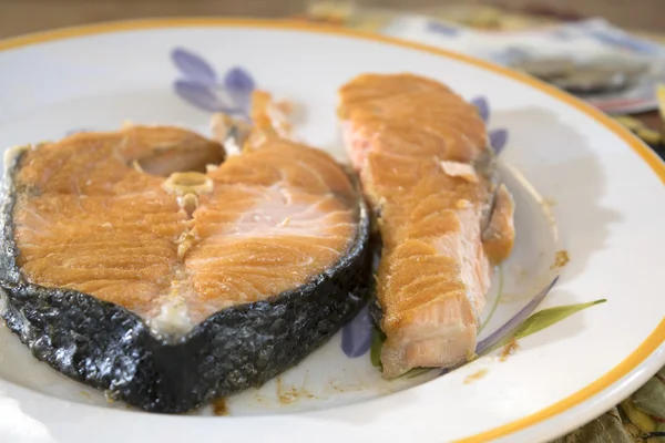 Roasted salmon fillet — Stock Photo, Image