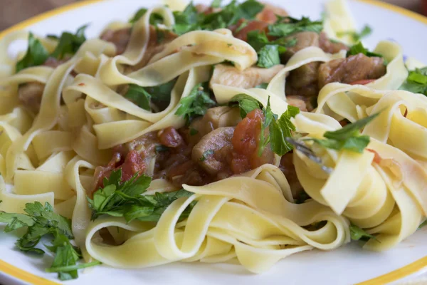 Setas porcini tagliatelle — Foto de Stock